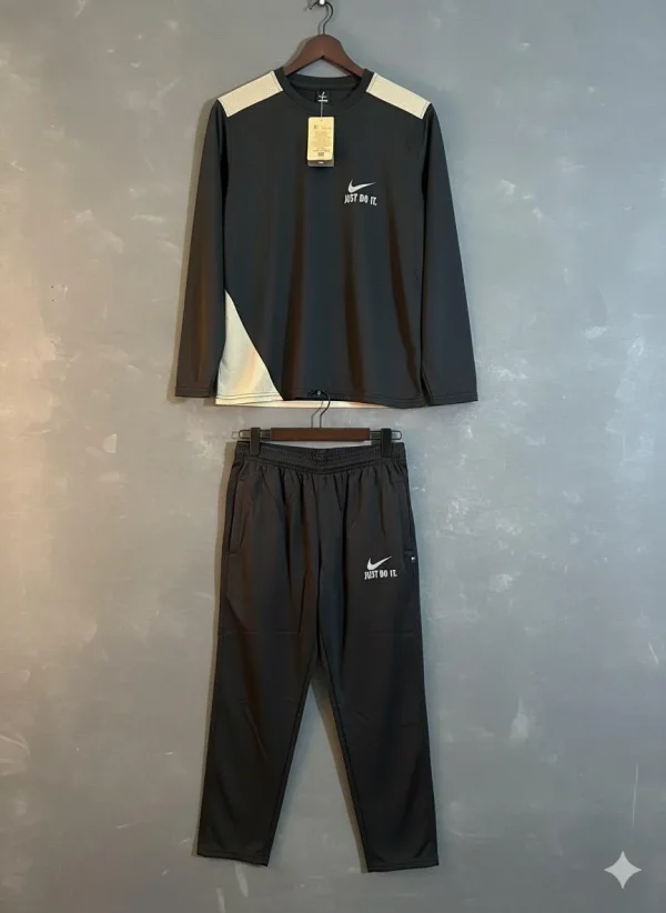 2 Pcs Men's Fleece Printed Sweatshirt Track Suit